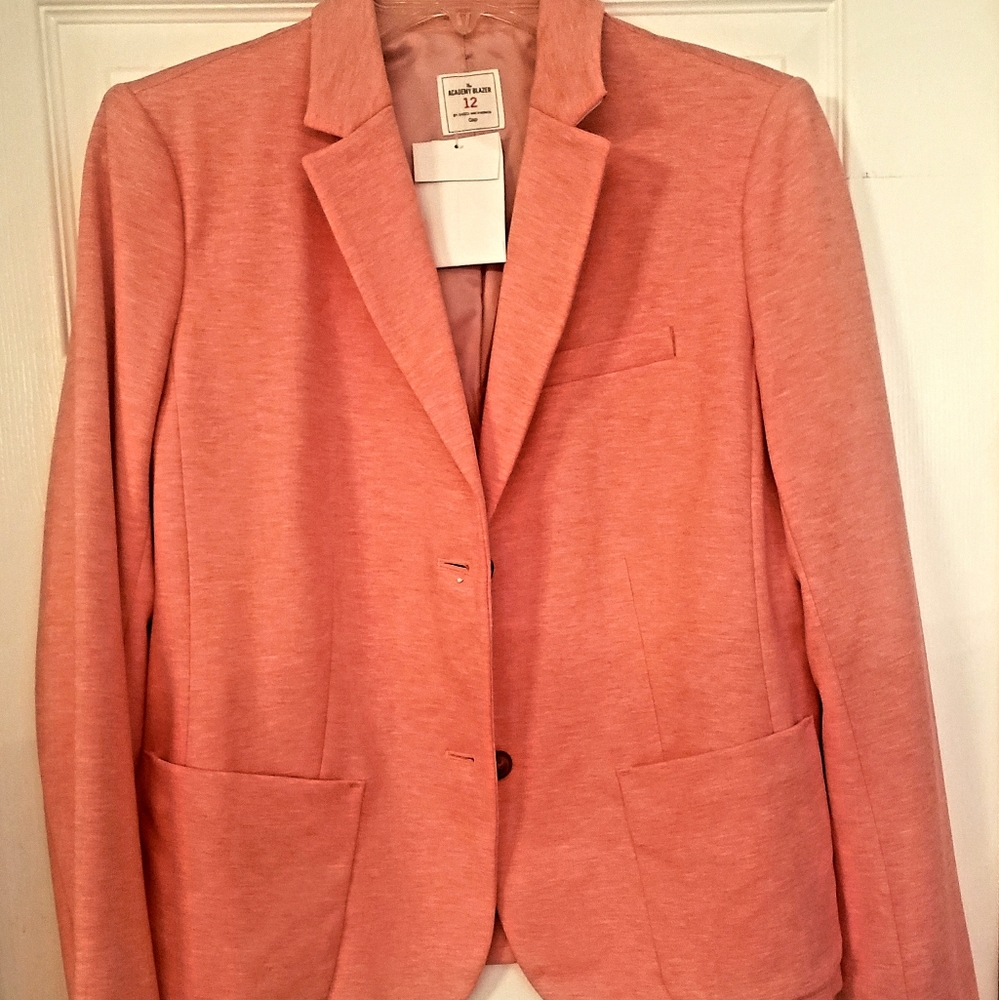 NWT Gap Academy Blazer Jacket Peach 12 Academia